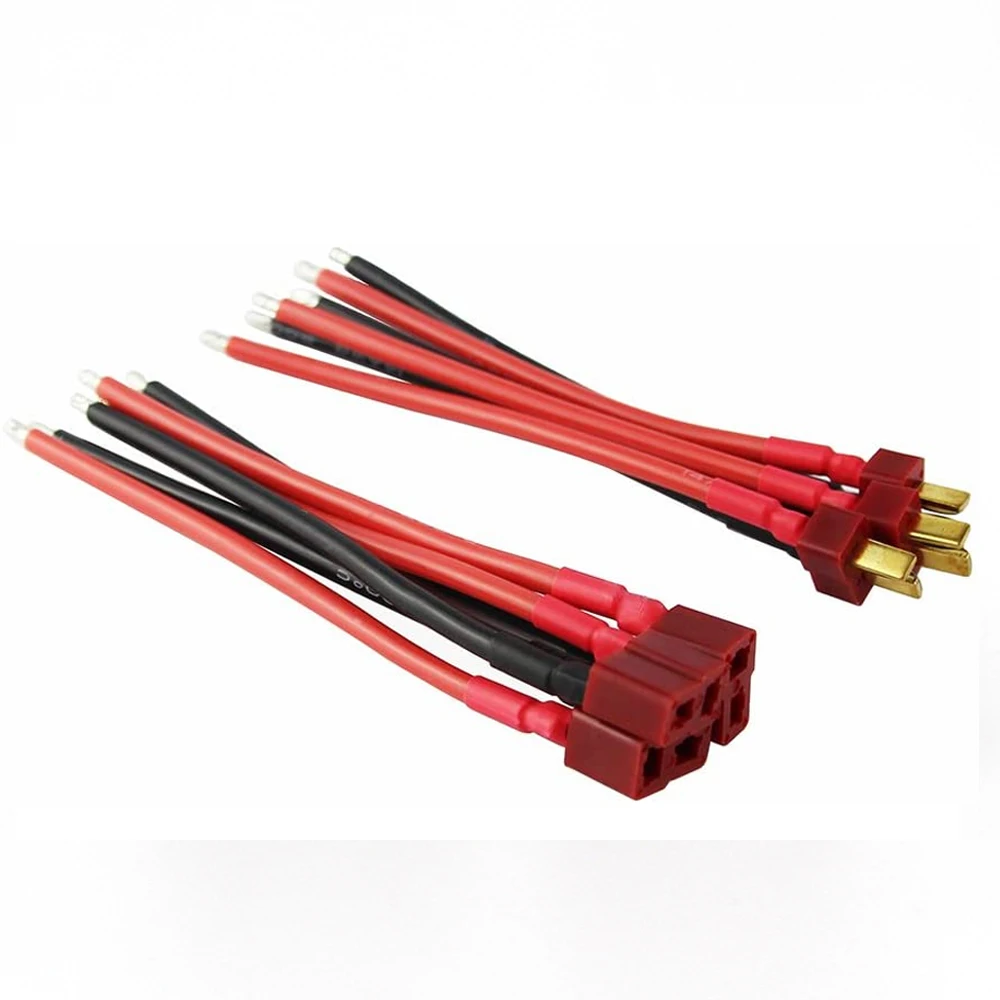 Quatre connecteurs XT60 mâles et deux femelles disposés en rangée