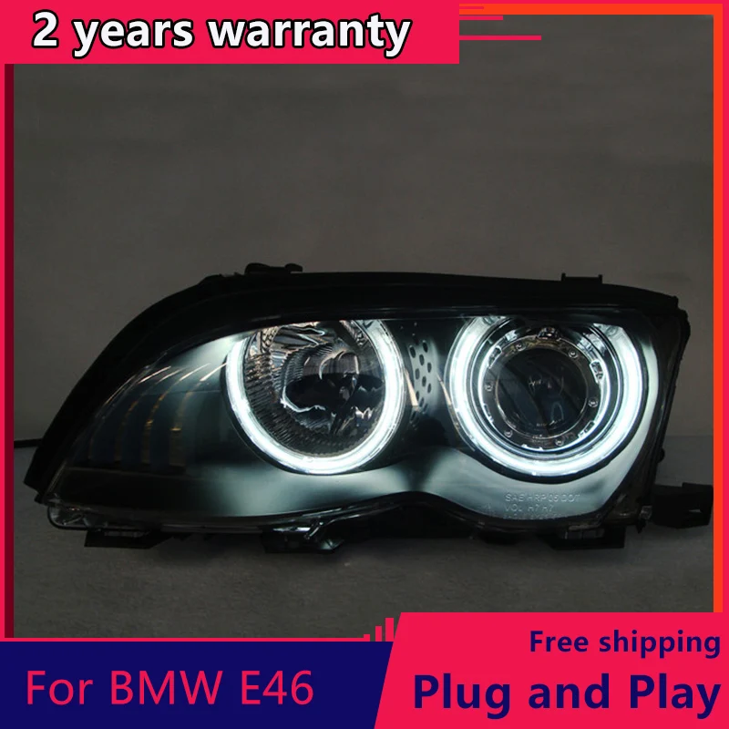 KOWELL Car Styling For BMW E46 Headlights 20012004 320 328 LED DRL H7