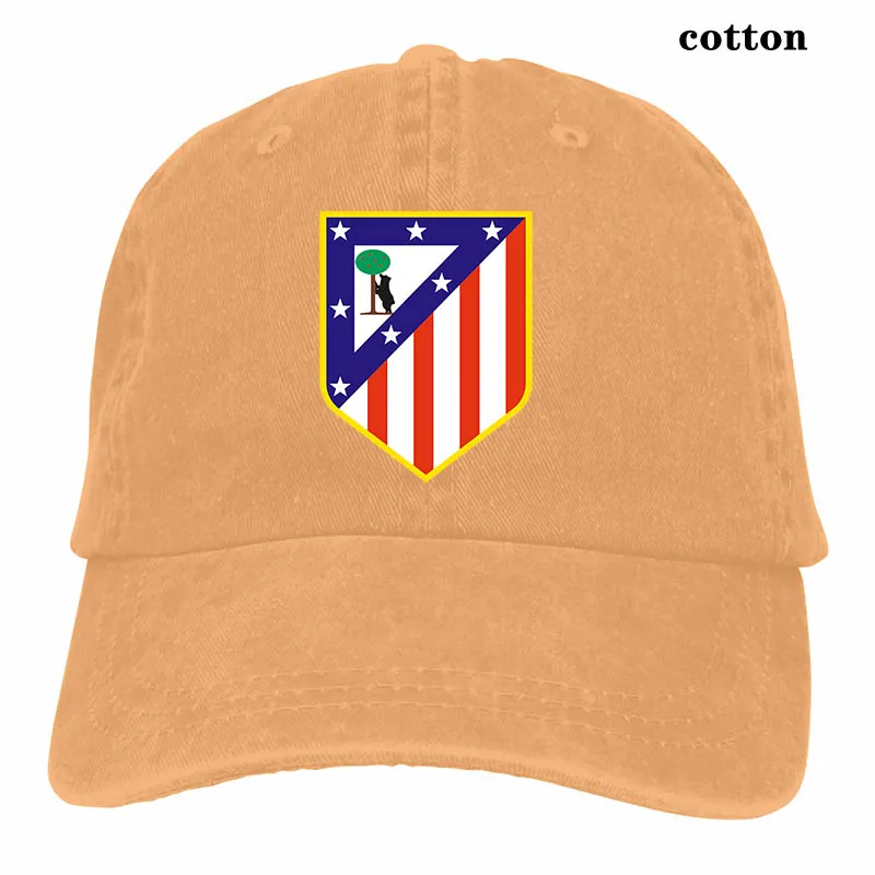 Атлетико Мадрид бейсбольная кепка для мужчин и женщин Кепка для водителя грузовика модная Регулируемая Кепка - Цвет: 3-Natural