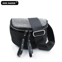 KISS KAREN модные шикарные женские сумки через плечо, водонепроницаемая нейлоновая сумка-мессенджер, сумки через плечо, уникальные дизайнерские женские сумочки