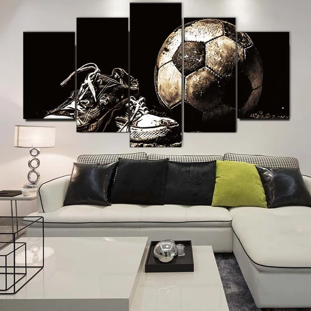 Quadro jogador de futebol decoracao para sala e quarto