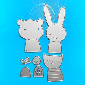 

YINISE SCRAPBOOK Metal Cutting Dies For Scrapbooking Stencils ANIMALS DIY PAPER Album Cards Making Embossing Die CUT Cuts MOLD