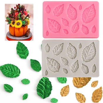 

1pcsDIY Leaf Pendant Decoration Candy Epoxy DIY Tool Silicone Mold Keychain Cake Mold Pendant Jewelry