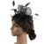Elegant Bride Wedding Headwear Formal Sinamay Fascinator Hat With Fancy Feather Hair Accessory Women Wedding Headdress Hair Pin 11