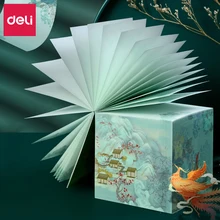 DELI – autocollants de Notes de la série palais d'été, Message créatif d'étudiant, papier, cadeaux, boîte tridimensionnelle