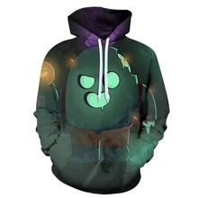 Толстовка со звездами для игры «Brawling», «Leon Poco», «Spike Crow», Мужская одежда, толстовки с капюшоном, 3D принт, толстовка унисекс, Повседневная Уличная одежда, топы