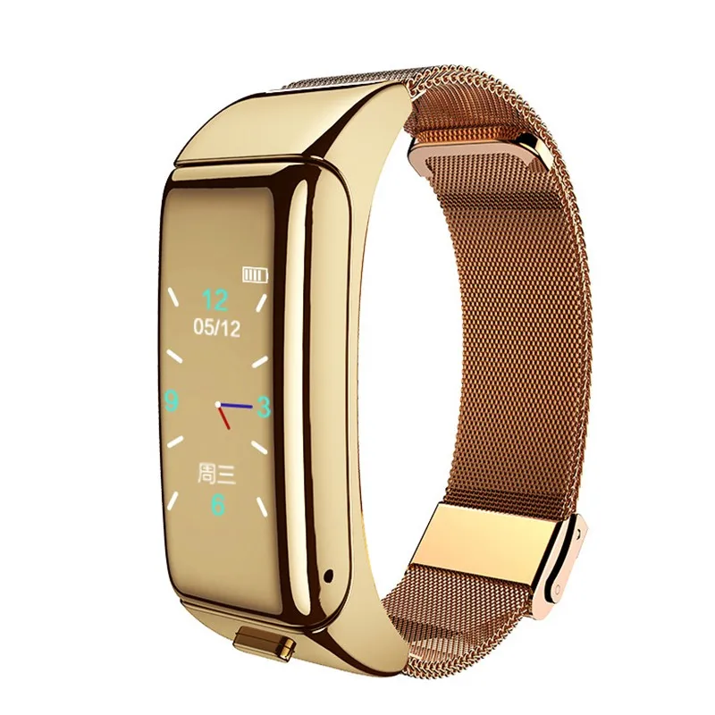 

B6 Bluetooth Call Waterproof 2 In 1 Sleep Monitoring Gift Heart Rate Tracker Blood Pressure Calories Smart Watch Multifunctional