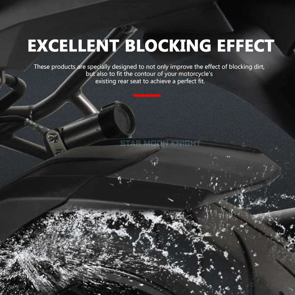 thumbnail image 2 of Puig Rear Fender Extension For Kawasaki Versys 1000 2012-2019 - Carbon Black Style 2 of 6