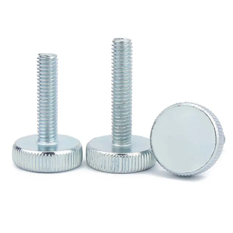 Premium Knurl Flat Head Hand Tighten Thumb Screws - Toolless Adjustment