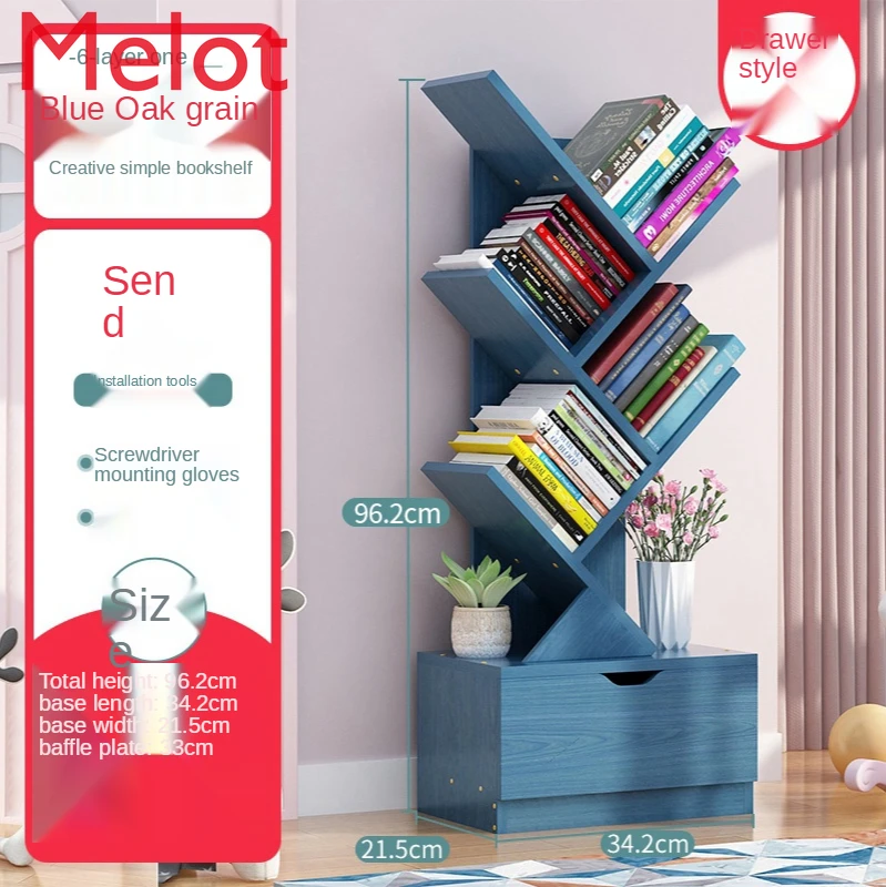 Storage Shelf Floor-standing Minimalist Creative Student Tree-shaped  Economical Simple Small Bookcase Storage Home Space-saving - Storage  Holders & Racks - AliExpress