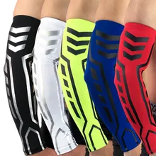 Men Sports Running Bike Cycling Compression Arm Warmer Sun UV Protection Basketball Volleyball Golf Elbow Arm Sleeves Cover AHPU