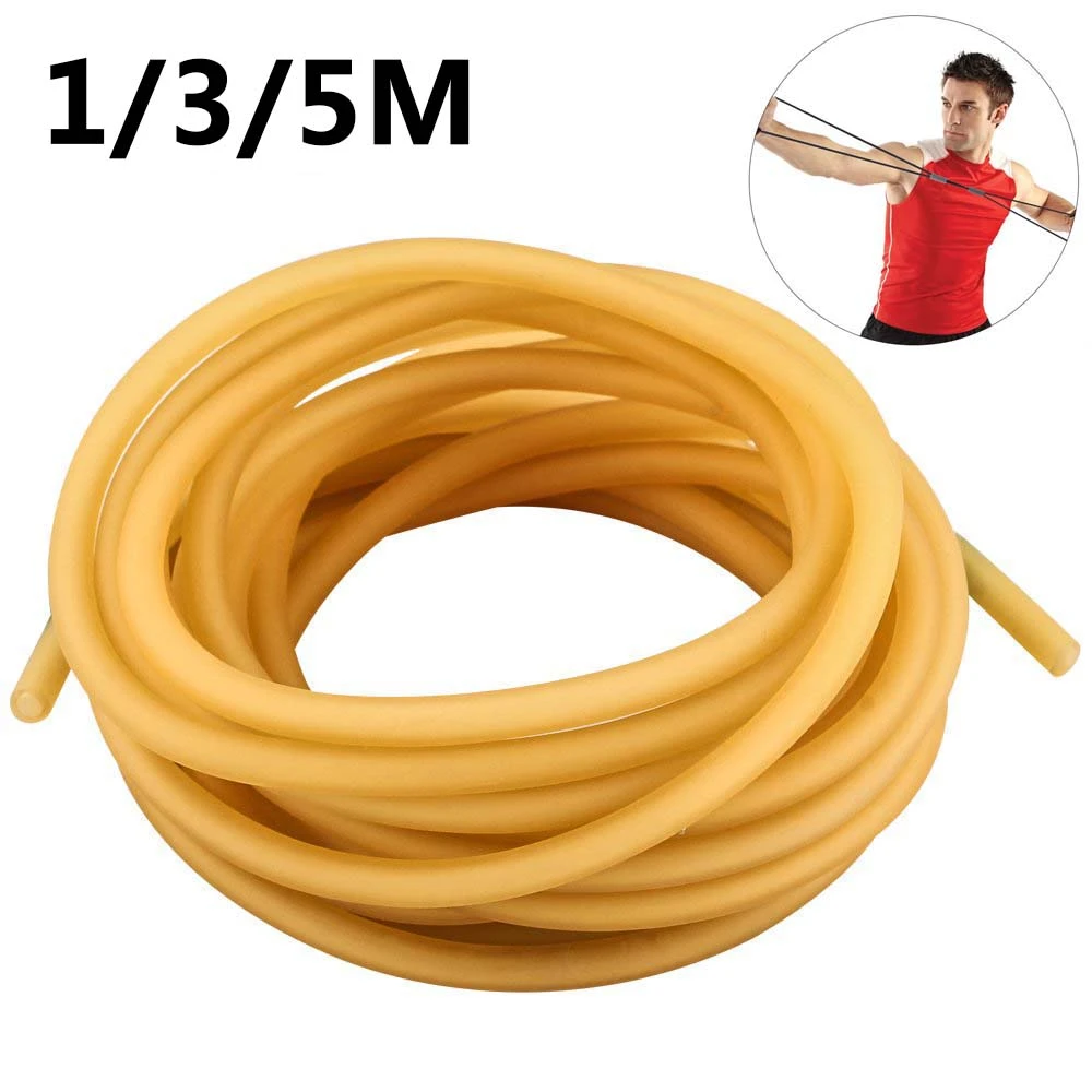 Natural Latex Slingshots Rubber Tube 1/3/5m Replacement Band Hunting