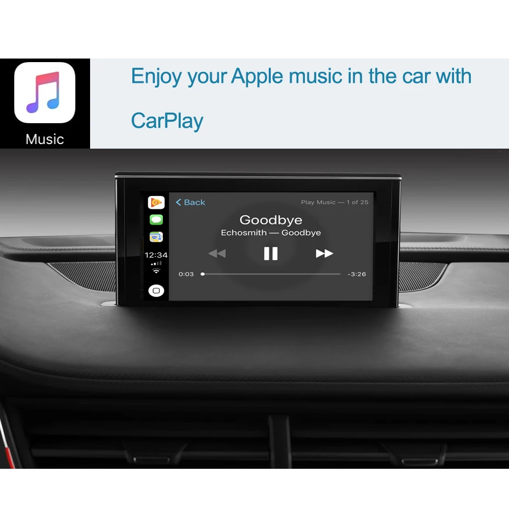 Беспроводной автомобильный интерфейс Apple CarPlay Android для Audi Q7 2016 2019 с функциями AirPlay