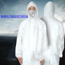 Цельная защитная одежда с капюшоном одноразовая химический эксперимент спрей краска рабочая одежда дышащий пыленепроницаемый Костюм