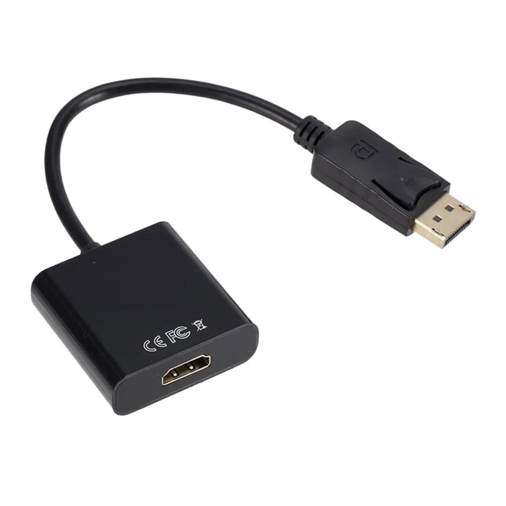 Кабель DP-HDMI Hd видео адаптер кабель большой адаптер DP к HDMI кабель 1080P идеальный без потерь сигнал Plug And Play черный