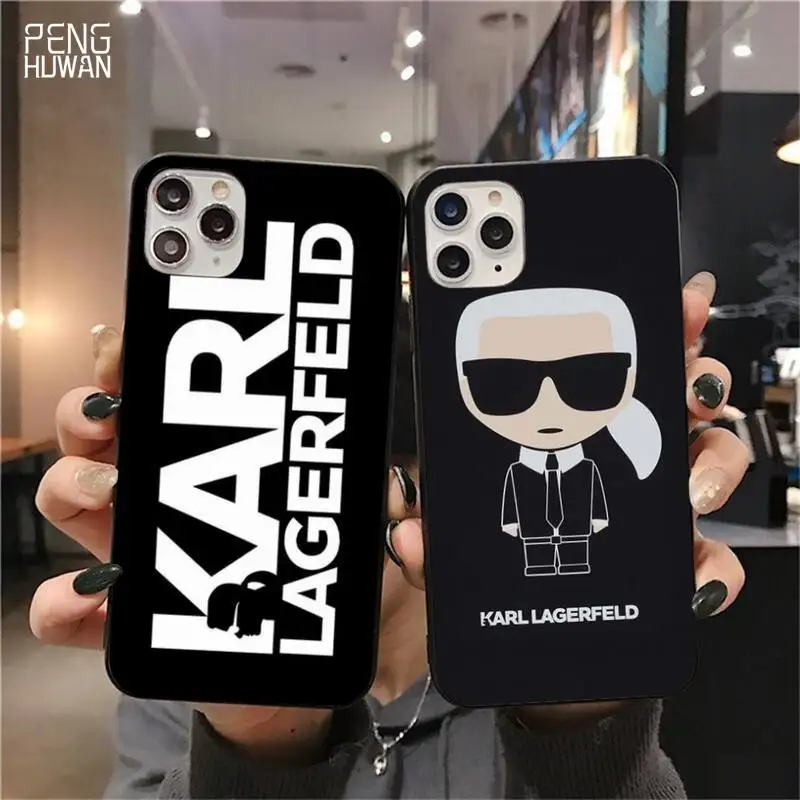 

Lagerfeld luxury brand designer KARLs Phone Case for iphone 12 pro max 11 pro XS MAX 8 7 6 6S Plus X 5S SE 2020 XR case