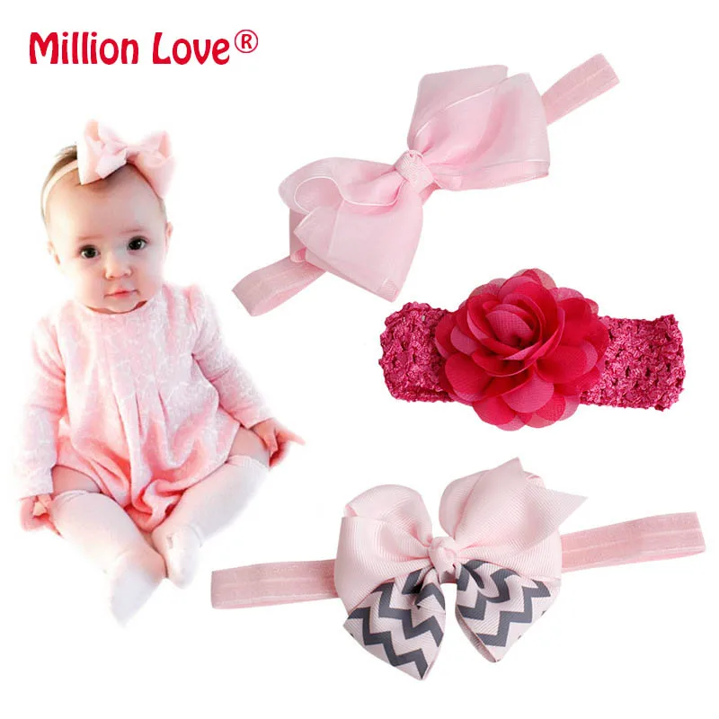 

0-24M Fashion Newborn Baby girls floral Bow headband print cotton girl headbands headwrap baptism hair accessories
