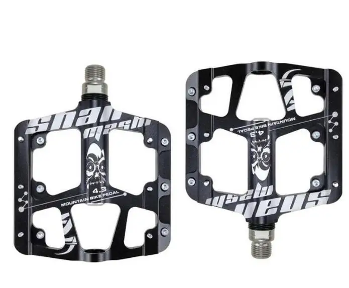 Черный Ультра-легкая и ультратонкая педаль горного велосипеда MTB дорожный Велоспорт Герметичный 3 подшипники педали Запчасти для велосипеда BMX - Цвет: Черный