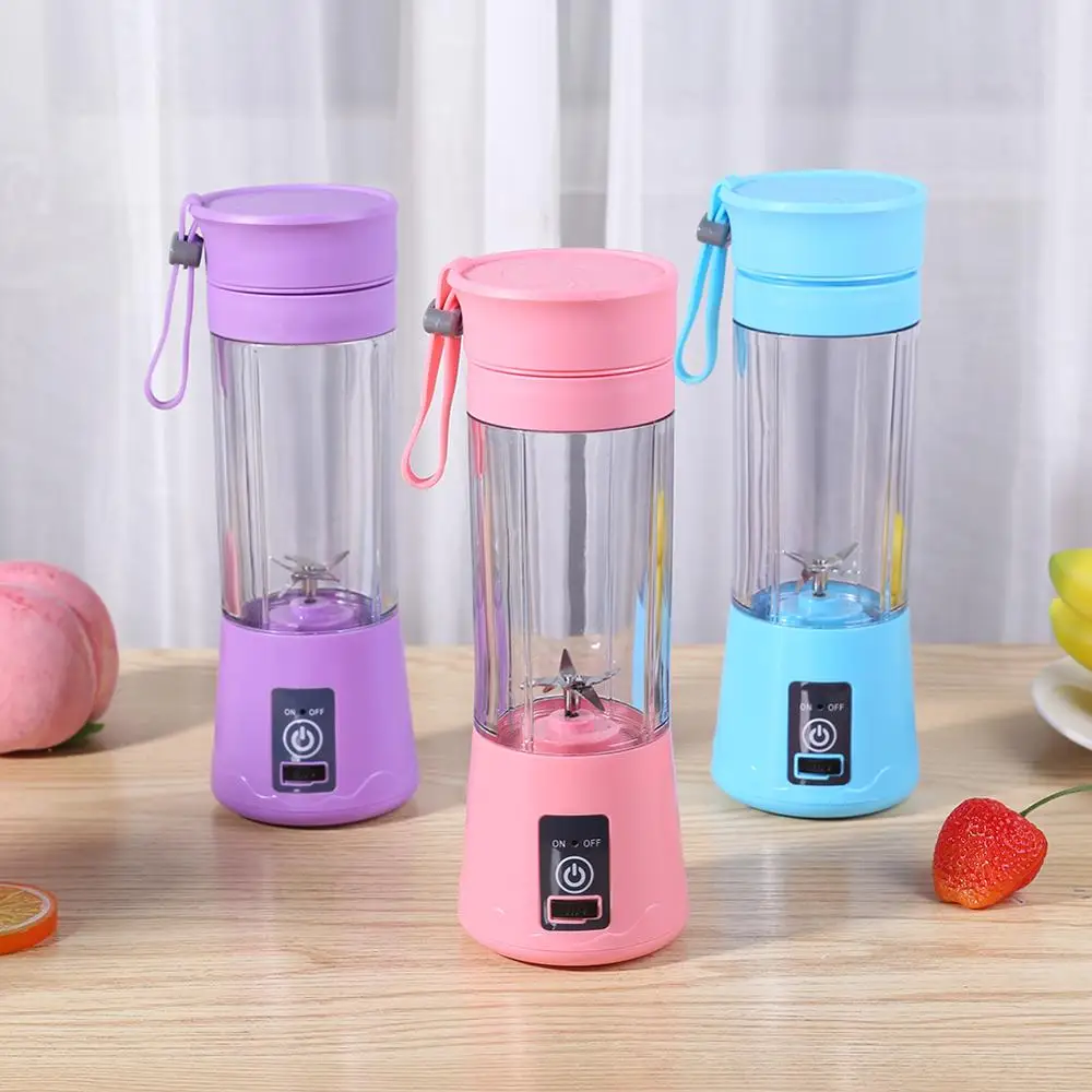 Portable 6 Blades USB Electric Fruit Vegetable Juicer Handheld Juice Smoothie Maker Blender Rechargeable Mini Juice Making Cup