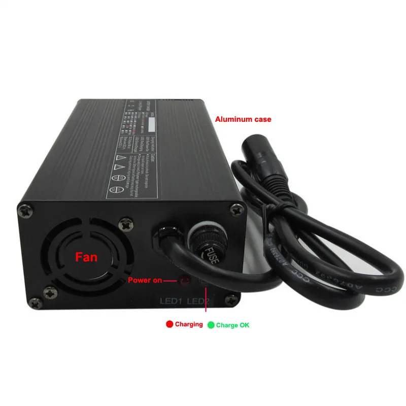 360W Input 110V / 220V 48V 6A charger Ouput 54.6V