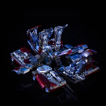 

1/6 Scale Male Super simulation Hero Iron Men Tony Stark MK5 Suitcase Model for 12" Action Figure Body Doll Toy Accessories