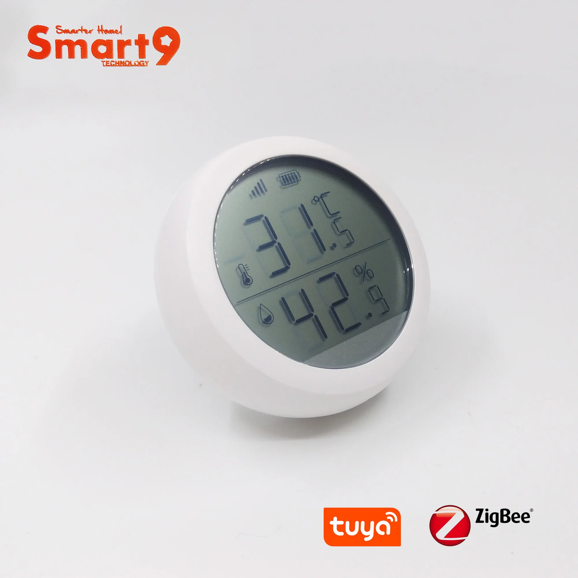 Smart9 ZigBee датчик температуры и влажности с ЖК-дисплеем работает с TuYa ZigBee концентратор, питание от батареи Smart Life