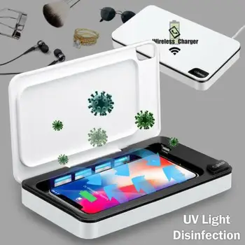 

Portable Cell Phone UV Sanitizer UV Light Sterilizer Disinfector For Face Mask Watch jewelry UV Mobile Phone Sterilizer