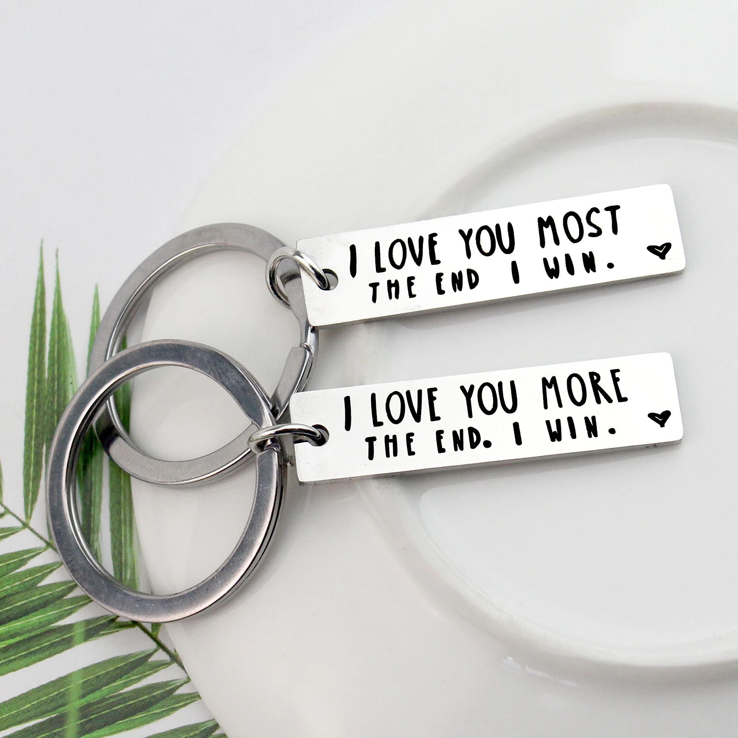 Funny Keychain Gift For Him Her I Love You More The End I Win Sentimental Bff Girlfriend Boyfriend Husband Wife Couple Key Ring Key Chains Aliexpress