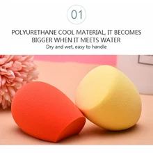 2 шт. косметический пышный порошок косметические спонжи женский макияж основа губка в форме капли воды Красота Макияж инструменты аксессуары