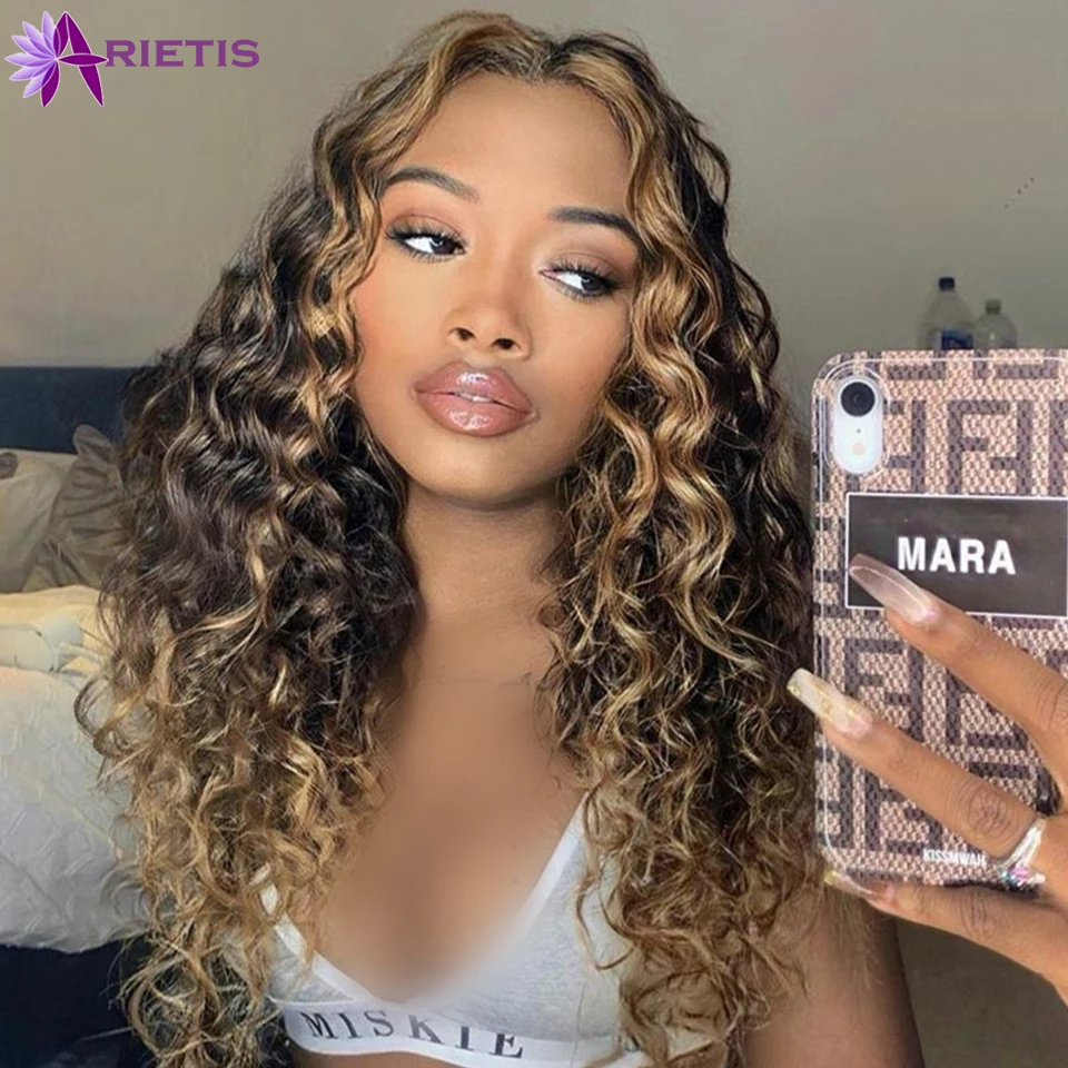 Peruca de Cabelo Parte do Laço Perucas de Cabelo Humano para Preto Jerry Encaracolado Destaque Humano Peruca Brasileira Remy Cabelo Pré-arrancado p4 - 47 2 Apliques com cabelo humano