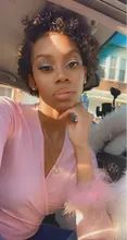 Wig Short Human-Hair Curly Pixie-Cut Women 4x4 for Black Bob