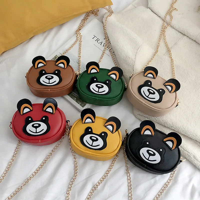 

Korean-style Children 2019 Spring New Style Shoulder Bag Cute Baby Bear Shoulder Bag Men And Women Children Mini Accessories Bag