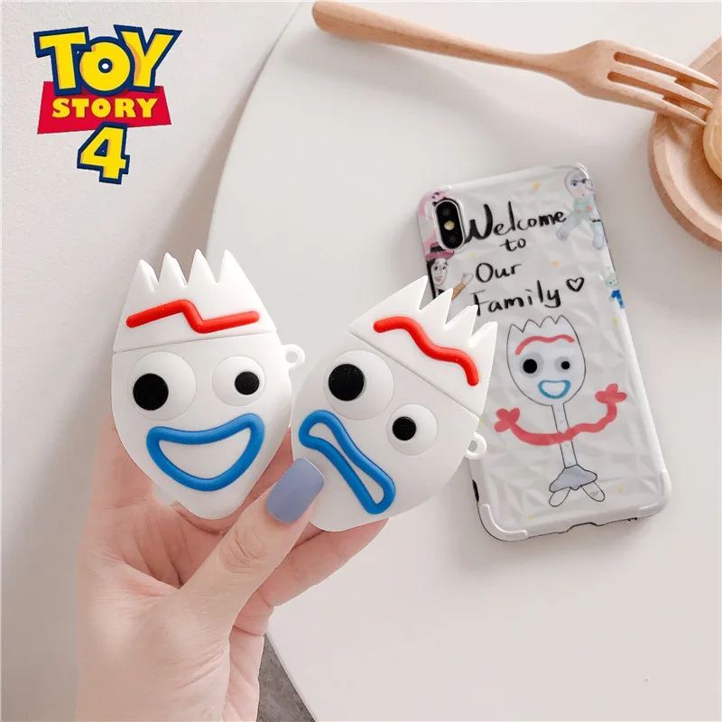 

Toy Story Mr.Fork Earphone Case For Airpods 1 2 Case Silicone Wireless Bluetooth Heardset For Air pods 1 2 Case With Buckle