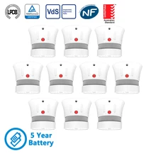 CPVan FSD001 Беспроводной детектор дыма безопасности пожарная защита EN14604 CE сертифицированный 5 лет Срок службы батареи дымовая сигнализация дымовой датчик сигнализации противопожарный датчик для курен