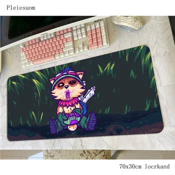 

teemo mats 700x300x3mm HD print gaming mouse pad big keyboard mousepad High quality notebook gamer accessories padmouse mat