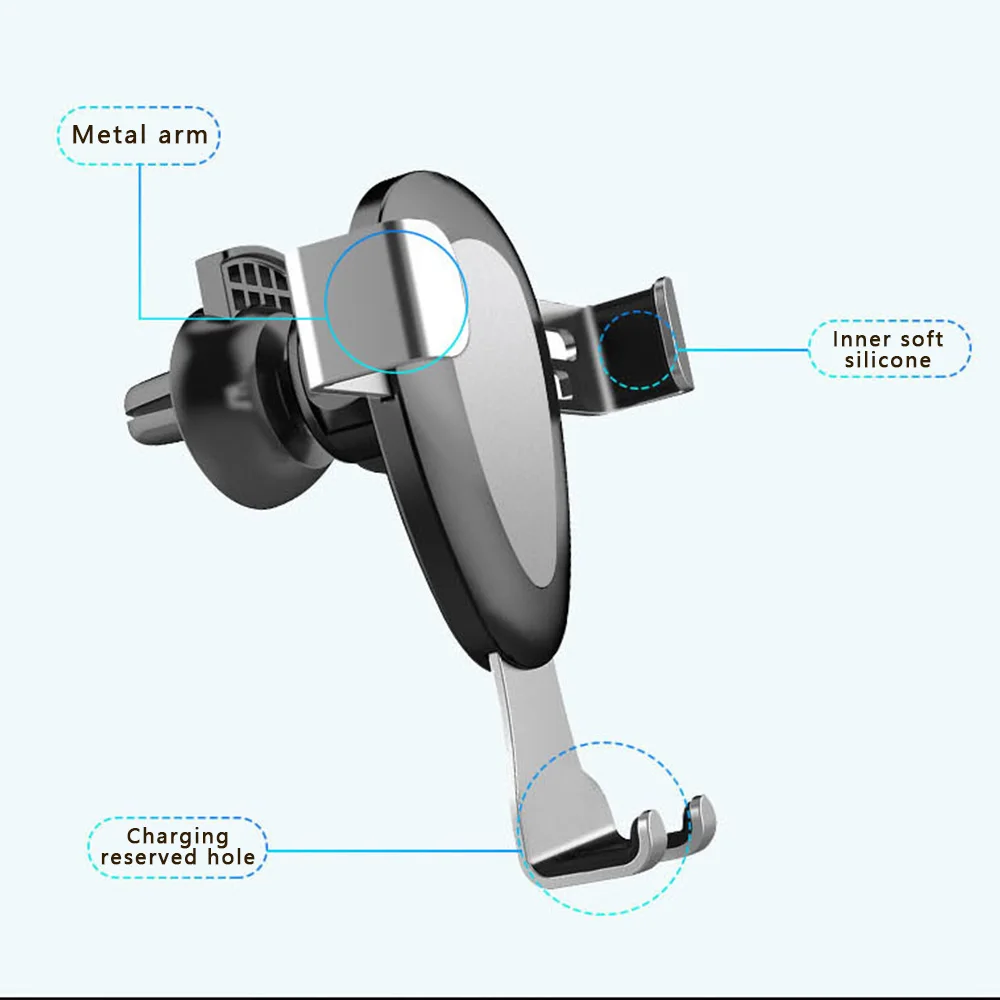  Auto Telefon Halter Universal Air Vent Halterung Auto Halter Stehen Mobile Unterstützt für iPhone x