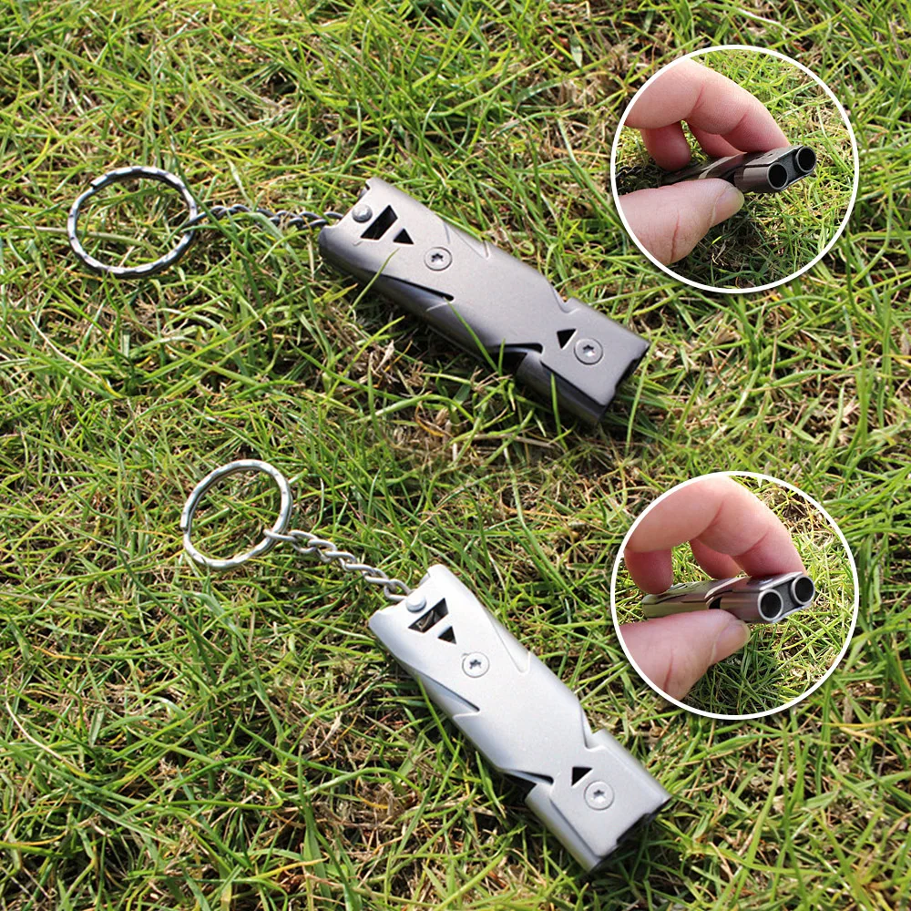 Свисток для выживания из нержавеющей стали 2 шт.|Безопасность и выживание| |