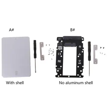 

mSATA to SATA 2.5" SSD Box 30x27/50/70mm mSATA to 22Pin SATA 50mm 52Pin Caddy
