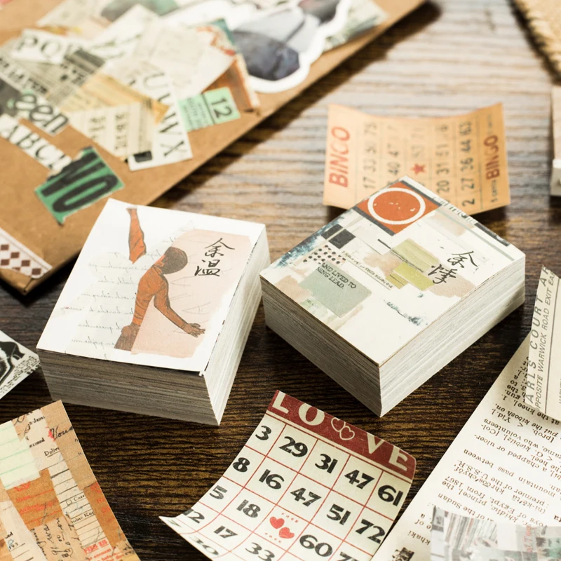 Mr.paper 165 шт./лот бумажный коллаж для записи фильмов крафт карты журнальные пули