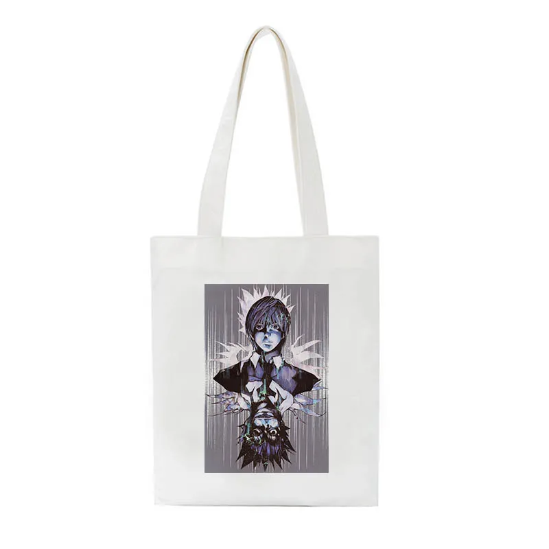 Death Note Canvas Bag Japanese Anime Printed Shopping Bag Fun Casual Cartoon Gothic Female Bag Large Capacity women Shoulder Bag 