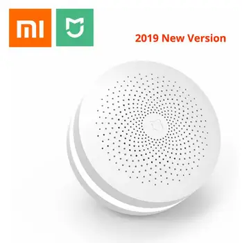 

2019 New Xiaomi Mijia Multifunctional Gateway 2 Hub Alarm System Intelligent Online Radio Night Light Bell Smart Home Hub