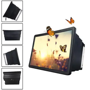 

Universal 3D Mobile Phone Screen Magnifier Amplifier Universal 3D Video Enlarge Magnifying With Portable Holder For Dropshipping