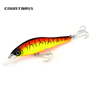 

1pc Countbass Minnow Hard Baits 75mm 11.6g, Sinking Wobber Fishing Lures with PS coating Treble Hook