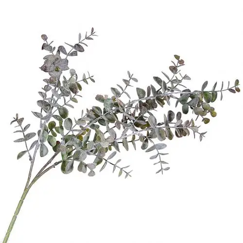 Greyish Purple Лидер продаж, 1 шт., искусственные листья эвкалипта, 3 ветви растений для самостоятельного изготовления, для свадебной вечеринки, домашнего декора, искусственные растения - Цвет: Greyish Purple
