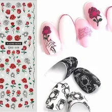 Платье в цветочек с рисунком! Лак для ногтей, наклейки переводятся при помощи воды украшения дизайн ногтей наклейки для ногтей советы Красота