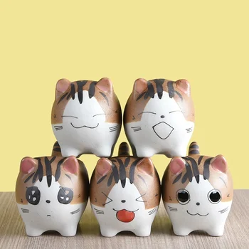 

Cute Cat Flower Pot Ceramic Vase Planter Desktop Ornaments Home Decor Garden Decoration Pot Succulent Pot Plant Pot