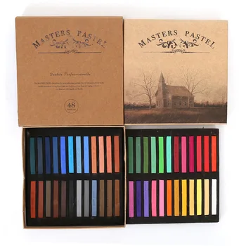 

12/24/36/48 Colors Drawing Line Portable Soft Pastel Smooth Lower Adhesion Students Hair Dye Stick Toner Painting Chalk Set