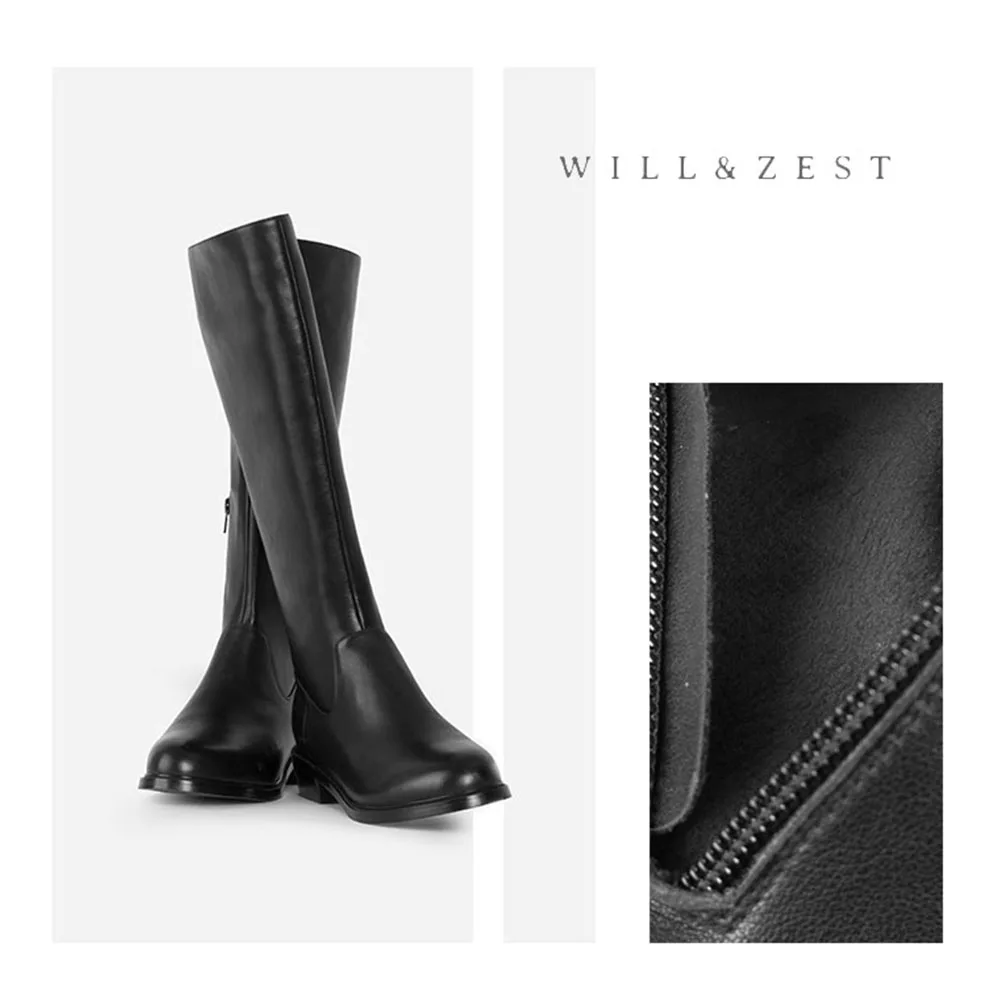 Will & Zest женские высокие сапоги на платформе Модельная обувь каблуке столбике