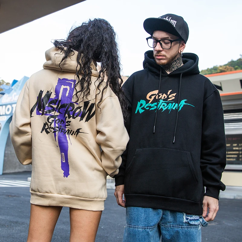Kopen HISTREX Harajuku God Cross Groene Mannen Hoodies Vrouwen Hip Hop Mode Hooded Hoodie Mannelijk Jasje Man HarajukuFelpe Fleece 56YE8 #