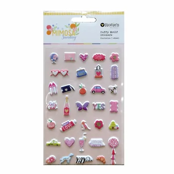 

CRZCrafter Puffy motif stickers self adhesive for Scrapbooking Card making Journal embellishments decoration